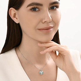 Подвеска Diamant - Серебро 925, Фианит, Эмаль (арт. 94-130-02357-1)