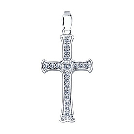 Подвеска SOKOLOV - Серебро 925, Фианит (арт. 94120115)