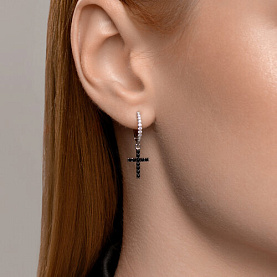 Серьги SOKOLOV - Серебро 925, Фианит (арт. 94026500)