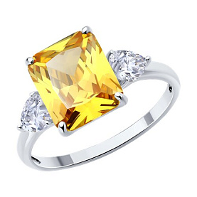 Кольцо SOKOLOV - Серебро 925, Фианит (арт. 94014219)