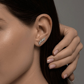 Серьги SOKOLOV - Серебро 925, Фианит (арт. 94026714)