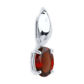 Подвеска SOKOLOV - Серебро 925, Гранат (арт. 92030867)