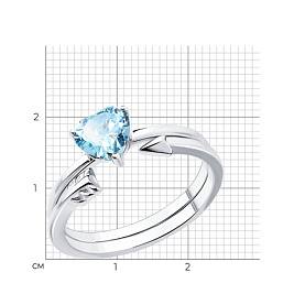 Кольцо SOKOLOV - Серебро 925, Фианит (арт. 94013723)