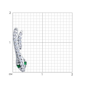Подвеска Diamant - Серебро 925, Фианит (арт. 94-130-02312-1)