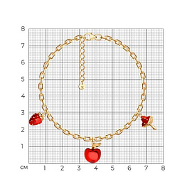Браслет Diamant - Серебро 925, Эмаль (арт. 93050204)