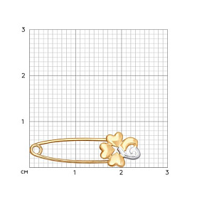 Булавка SOKOLOV - Золото 585 (арт. 040209)