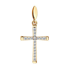 Подвеска SOKOLOV - Золото 375, Фианит (арт. 034856-4)