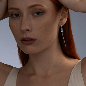 Серьги SOKOLOV - Серебро 925, Аметист, Топаз (арт. 92022622)