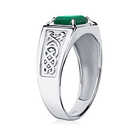 Кольцо Platinum Lab. - Платина 950 (арт. ПК-070З-01)