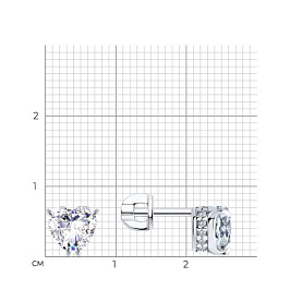 Серьги SOKOLOV - Серебро 925, Фианит (арт. 94021742)