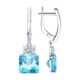 Серьги SOKOLOV - Серебро 925, Фианит (арт. 94026768)