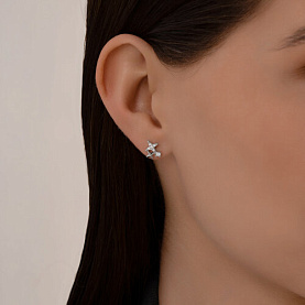 Серьги SOKOLOV - Серебро 925, Фианит (арт. 94026876)