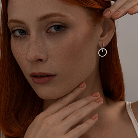 Серьги SOKOLOV - Серебро 925, Фианит (арт. 94025875)