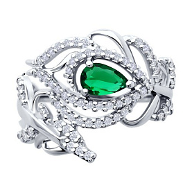 Кольцо SOKOLOV - Серебро 925, Фианит (арт. 94014132)