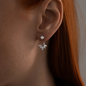 Серьги SOKOLOV - Серебро 925, Фианит (арт. 94026021)