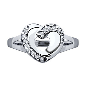 Кольцо SOKOLOV - Серебро 925, Фианит (арт. 94013597)