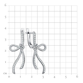 Серьги Talant - Серебро 925, Фианит (арт. 10-72-0001-15706)