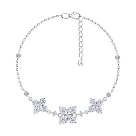 Браслет SOKOLOV - Серебро 925, Фианит (арт. 94051509)