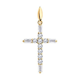 Подвеска SOKOLOV - Серебро 925, Фианит (арт. 93030282)