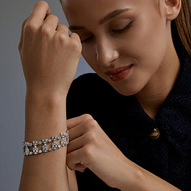 Браслет SOKOLOV - Серебро 925, Фианит (арт. 94051614)