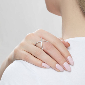 Кольцо SOKOLOV - Серебро 925, Фианит (арт. 94011298)