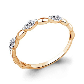 Кольцо Аквамарин - Золото 375, Фианит (арт. 67234.8)