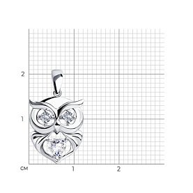 Подвеска SOKOLOV - Серебро 925, Фианит (арт. 94032318)