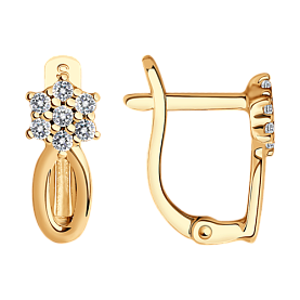 Серьги SOKOLOV - Серебро 925, Фианит (арт. 93020482)