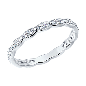 Кольцо SOKOLOV - Серебро 925, Фианит (арт. 94013690)