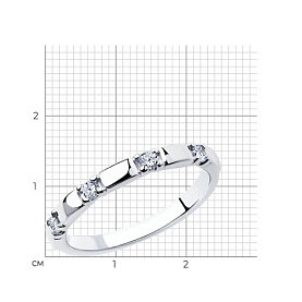 Кольцо SOKOLOV - Серебро 925, Фианит (арт. 94013252)