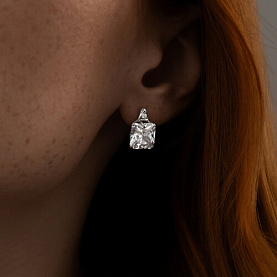 Серьги SOKOLOV - Серебро 925, Фианит (арт. 94022280)