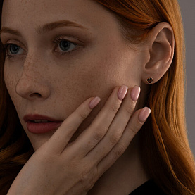 Серьги SOKOLOV - Серебро 925, Раухтопаз (арт. 92022403)