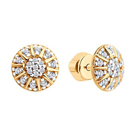 Серьги SOKOLOV - Серебро 925, Фианит (арт. 93022465)