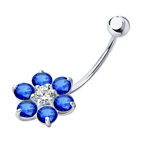 Пирсинг SOKOLOV - Серебро 925, Фианит (арт. 94060041)