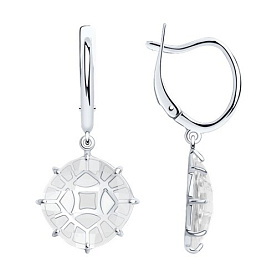 Серьги SOKOLOV - Серебро 925, Горный хрусталь (арт. 92022578)