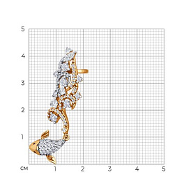 Серьга SOKOLOV - Серебро 925, Фианит (арт. 93170019)
