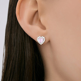 Серьги SOKOLOV - Серебро 925, Фианит (арт. 94027158-91)