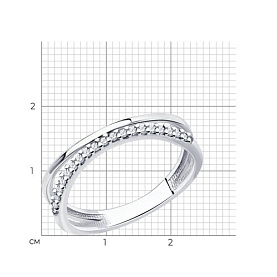 Кольцо Diamant - Серебро 925, Фианит (арт. 94-110-01513-2)