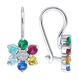 Серьги Diamant - Серебро 925, Фианит (арт. 94-120-02274-1)