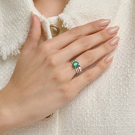 Кольцо SOKOLOV - Серебро 925, Агат (арт. 92014725)