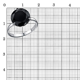 Кольцо Красная пресня - Серебро 925, Фианит (арт. 23815620Пл1)
