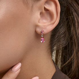 Серьги Diamant - Серебро 925, Кристалл (арт. 94-122-00210-1)