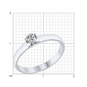 Кольцо SOKOLOV - Серебро 925, Фианит (арт. 94013664)