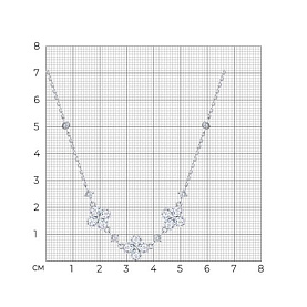 Колье SOKOLOV - Серебро 925, Фианит (арт. 94071245)