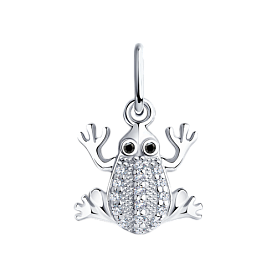 Подвеска SOKOLOV - Серебро 925, Фианит (арт. 94031205)