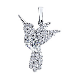 Подвеска Diamant - Серебро 925, Фианит (арт. 94-130-00672-2)