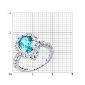 Кольцо SOKOLOV - Серебро 925, Фианит (арт. 94014730)