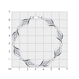 Браслет SOKOLOV - Серебро 925, Фианит (арт. 94050258)