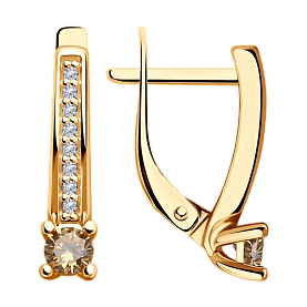 Серьги Diamant - Серебро 925, Фианит (арт. 93-120-01573-2)