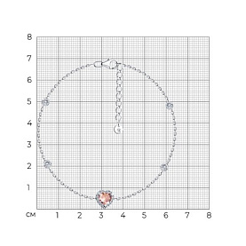 Браслет SOKOLOV - Серебро 925, Синтетический ситалл , Фианит (арт. 92050166)